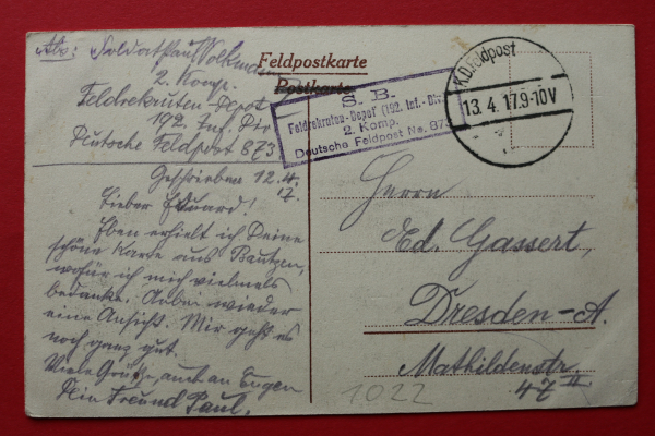 Postcard PC 1917 Flabas France